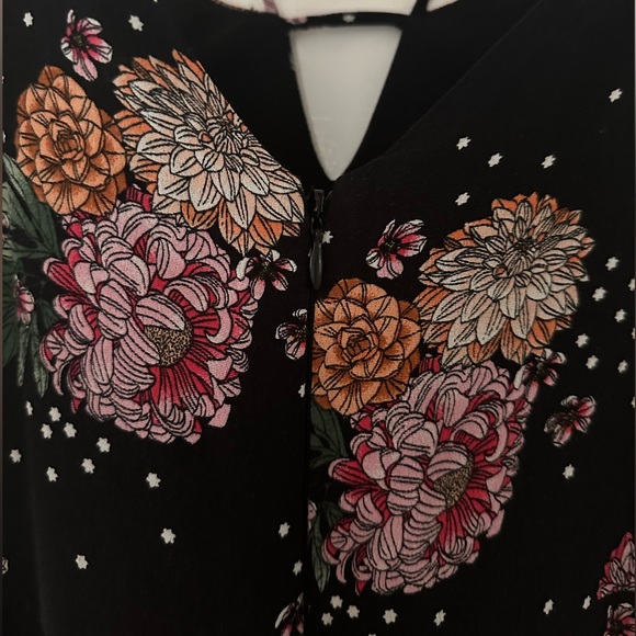 Topshop Hydrangea Floral Print Strappy Jumpsuit US 2 - Picture 4 of 12